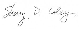 Sherry Coley signature
