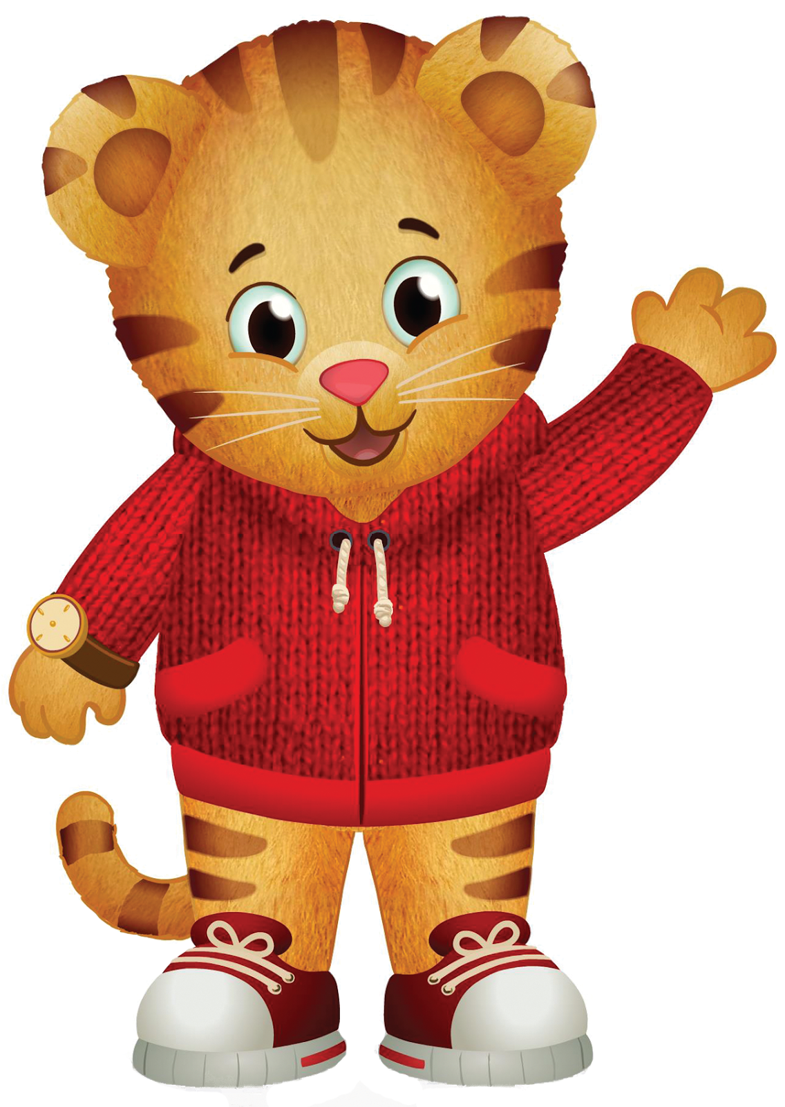 Daniel Tiger and Katerina Kittykat visit to celebrate being a caring neighbor